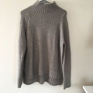 Grey cowl neck sweater